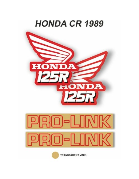 Kit Adhesivos OEM Honda CR 125 R 1989