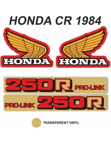 Kit Adhesivos OEM Honda CR 250 R 1984