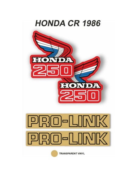 Kit Adhesivos OEM Honda CR 250 R 1986
