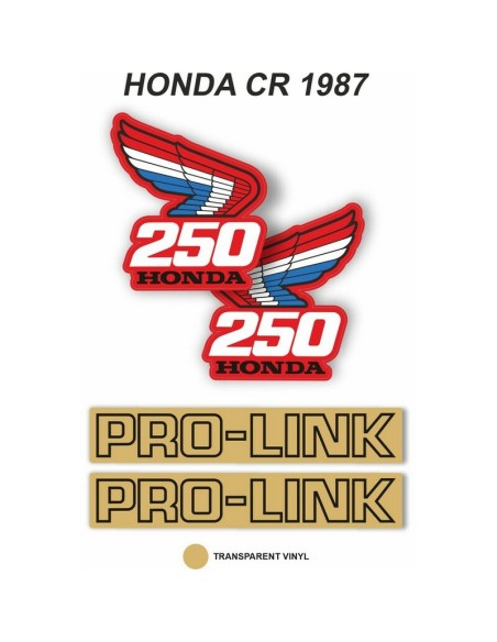 Kit Adhesivos OEM Honda CR 250 R 1987