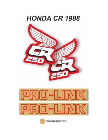 Kit Adhesivos OEM Honda CR 250 R 1988