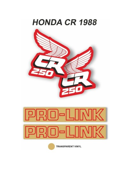 Kit Adhesivos OEM Honda CR 250 R 1988