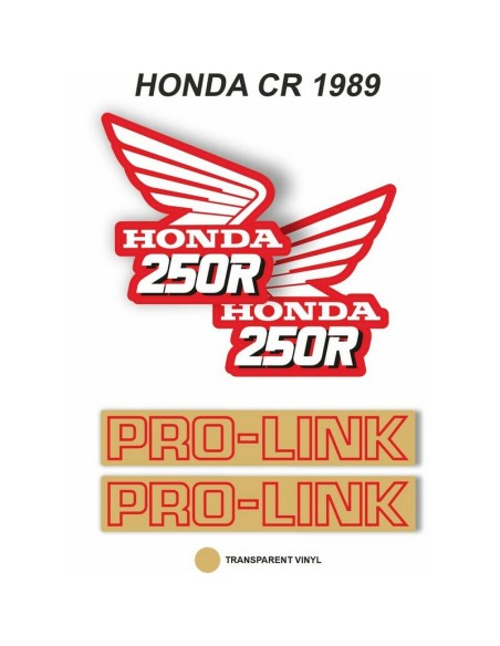 Kit Adhesivos OEM Honda CR 250 R 1989