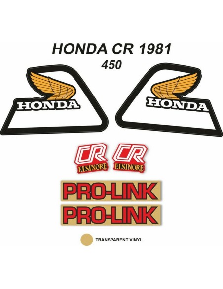 Kit Adhesivos OEM Honda CR 450 R 1981