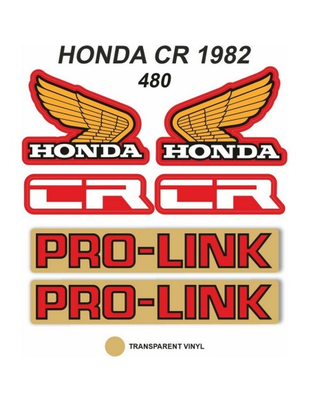 Kit Adhesivos OEM Honda CR 480 R 1982