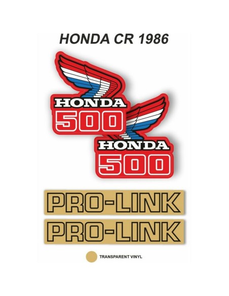 Kit Adhesivos OEM Honda CR 500 R 1986