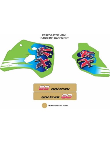 Kit Adhesivos OEM Kawasaki KX 80/100 1992