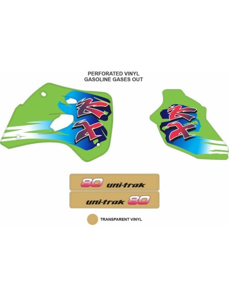 Kit Adhesivos OEM Kawasaki KX 80/100 1992