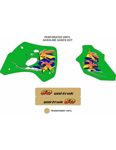 Kit Adhesivos OEM Kawasaki KX 80/100 1993