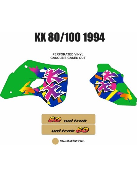 Kit Adhesivos OEM Kawasaki KX 80/100 1994