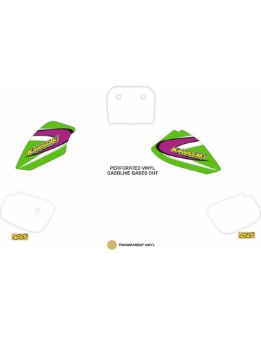 Kit Adhesivos OEM Kawasaki KX 60 1998