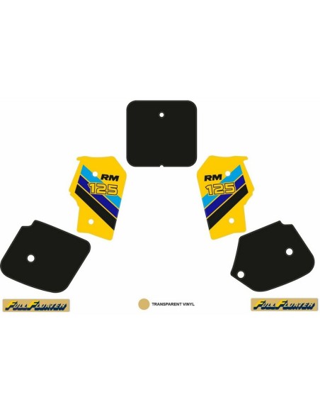 Kit Adhesivos OEM Suzuki RM 125 1986