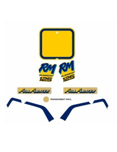 Kit Adhesivos OEM Suzuki RM 125 1989
