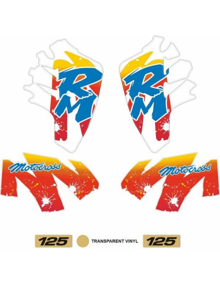 Kit Adhesivos OEM Suzuki RM 125 1991 EE.UU