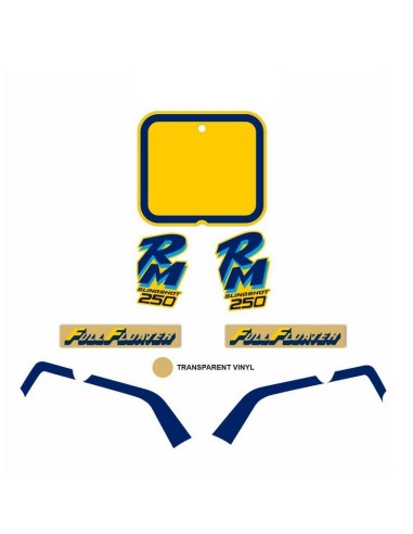 Kit Adhesivos OEM Suzuki RM 250 1990
