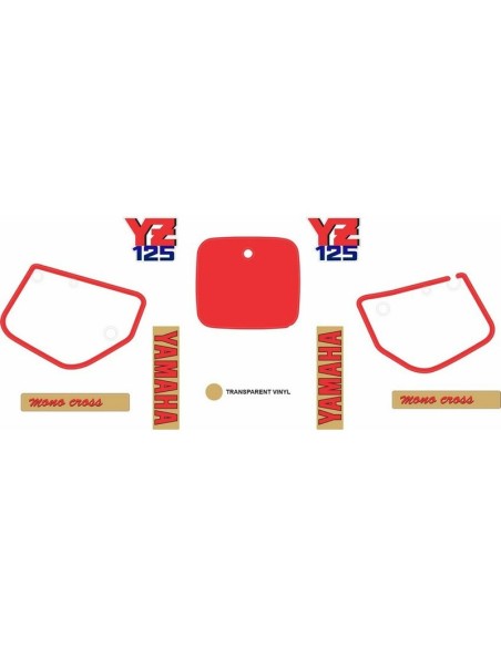 Kit Adhesivos OEM Yamaha YZ 125 1987