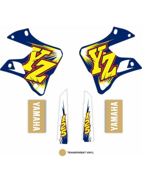 Kit Adhesivos OEM Yamaha YZ 125 1996