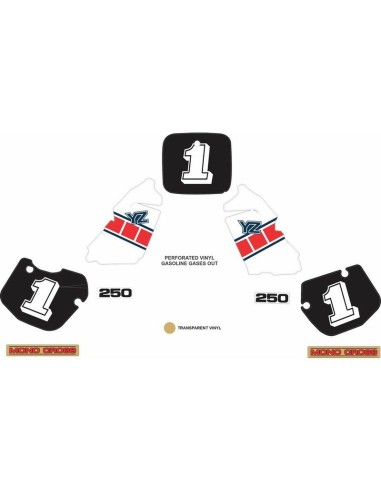 Kit Adhesivos OEM Yamaha YZ 250 1985
