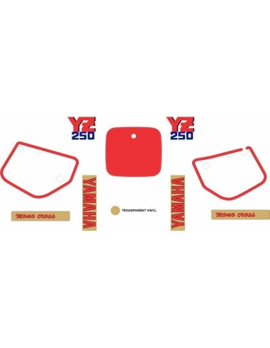 Kit Adhesivos OEM Yamaha YZ 250 1987