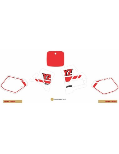 Kit Adhesivos OEM Yamaha YZ 250 1988