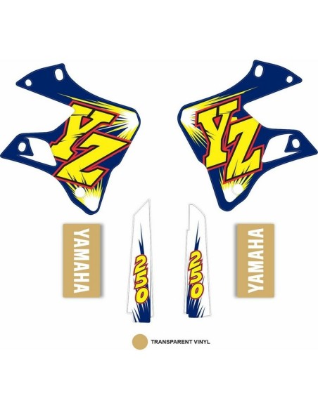 Kit Adhesivos OEM Yamaha YZ 250 1996
