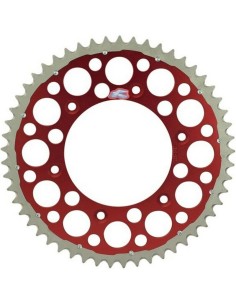 Corona Mixta Renthal Twinring Honda CR 125/250 R 85-..CRF 250/450 R 04-.. Beta RR 13-.. Rojo