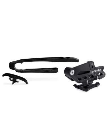 Kit Patín Basculante + Guía Cadena Acerbis KTM EXC/EXC-F 12-16 Negro