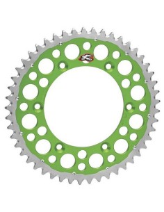Corona Mixta Renthal Twinring Kawasaki KX/KX-F Verde