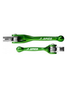 Kit Manetas Articuladas Apico Kawasaki KX 125/250 00-08 Suzuki RMZ 250 07-23 RMZ 450 05-23 Verde