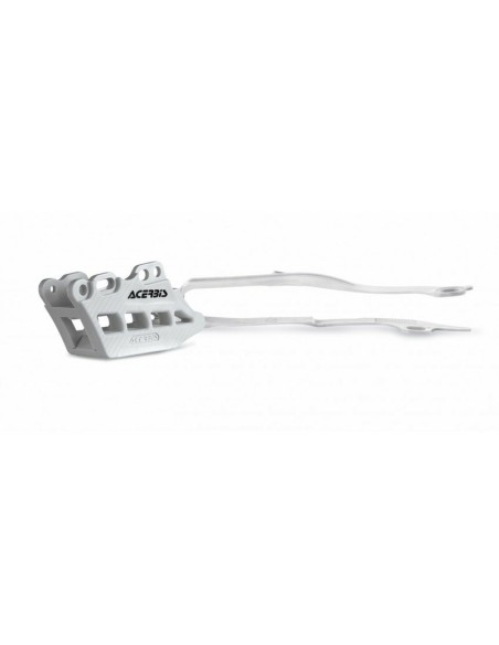 Kit Patín Basculante + Guía Cadena Acerbis Honda CRF 250 R 14-17 CRF 450 R 13-16 Blanco