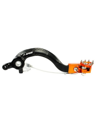 Pedal de Freno Apico HQV 701 End. KTM 690 End. 20-22 Negro/Naranja