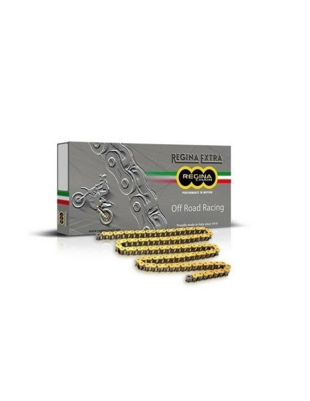 Cadena Regina 520 Extra MXGP 120 Pasos Oro
