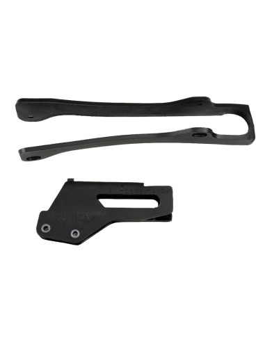 Kit Patín Basculante + Guía Cadena UFO Yamaha YZ 125/250 97-01 Negro