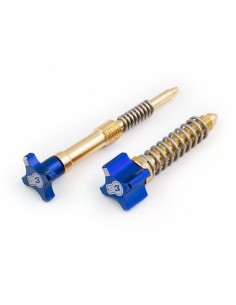 Kit Tornillos S3 Regulación Carburador Keihin Azul