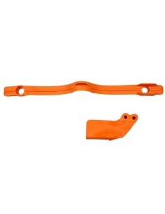 Kit Patín Basculante + Guía Cadena UFO KTM EXC 125/200/250/300 EXC-F 450 97-07 Naranja