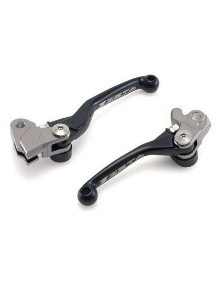 Kit Maneta Freno+Embrague Zeta Pivot FP Kawasaki KX 250/450 F 13-15 Yamaha YZ 125/250 08-14 Negro