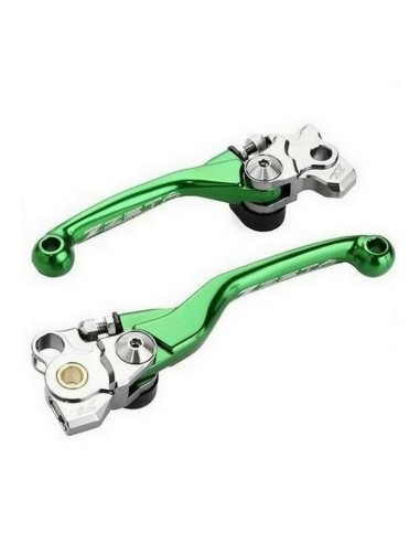 Kit Maneta Freno+Embrague Zeta Pivot FP Kawasaki KX 250/450 F 13-15 Yamaha YZ 125/250 08-14 Verde