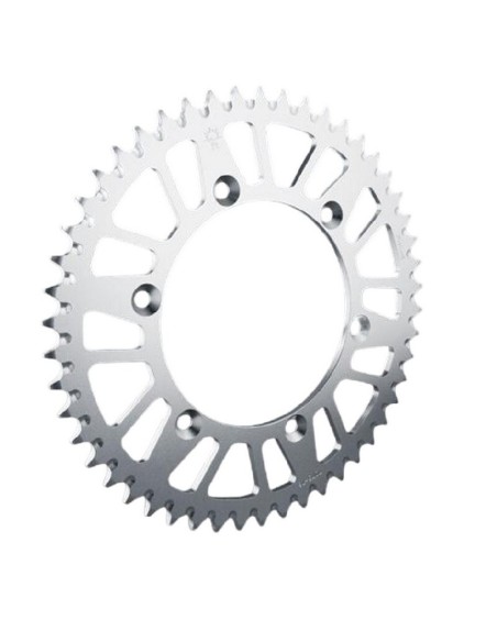 Corona Aluminio JT RaceLite Gas Gas EC 96-19 Husqvarna ..-13 Sherco 05-.. Beta 06-12 Plata