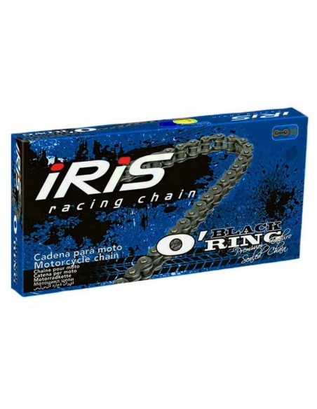 Cadena Iris Black O´Ring 520 Reforzada Retenes 118 Pasos