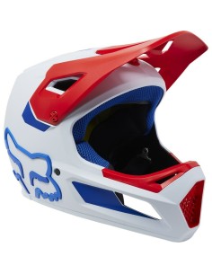Casco Fox Rampage Ceshyn Blanco/Rojo/Azul