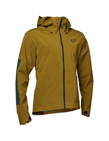 Chaqueta Impermeable Fox Defend 3L Ocre