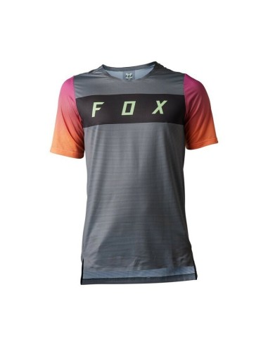 Jersey Manga Corta Fox Flexair Arcadia Gris