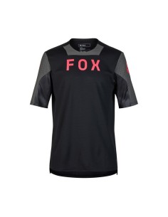 Jersey Manga Corta Fox Defend Taunt Negro