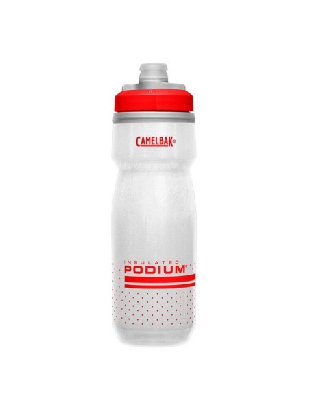 Bidón Camelbak Podium Chill 620 ml Rojo/Blanco