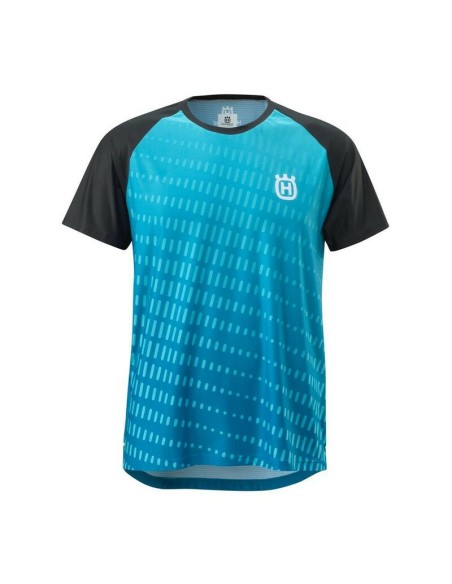 Jersey Manga Corta Husqvarna Discover Turquesa