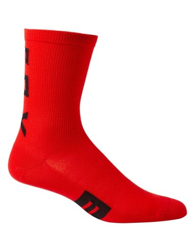 Calcetines Fox 6" Flexair Merino Rojo Fluor
