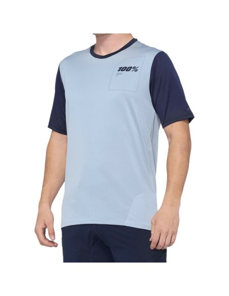 Jersey Manga Corta 100% Ridecamp Azul
