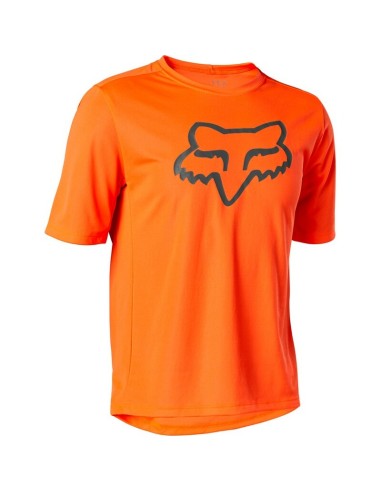 Jersey Manga Corta Infantil Fox Ranger Naranja Fluor