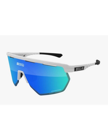 Gafas Scicon Aerowing Lente Multiespejo Blanco/Azul