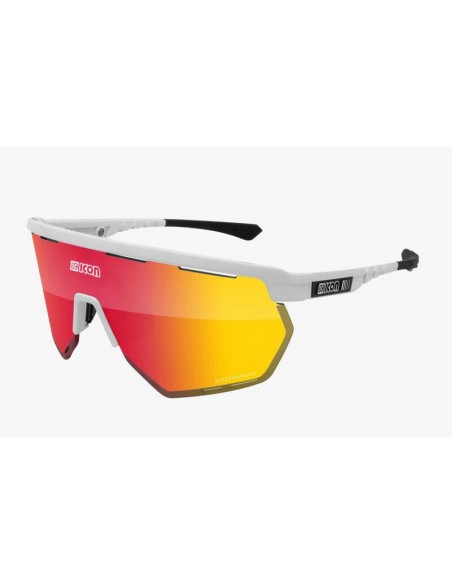 Gafas Scicon Aerowing Lente Multiespejo Blanco/Rojo